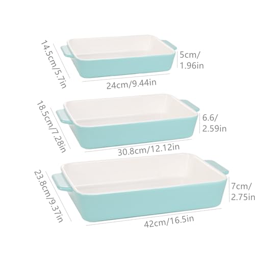 Ensemble de plaques de cuisson en céramique pour gâteaux et lasagnes