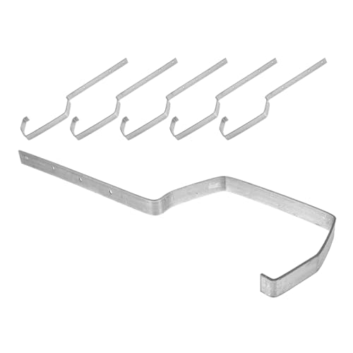 DIYEAH 6 Piezas Soporte de Canalón de Soportes de Tejado para Canalones Resistente para Drenaje Prevención de Inclinaciones y Duradera