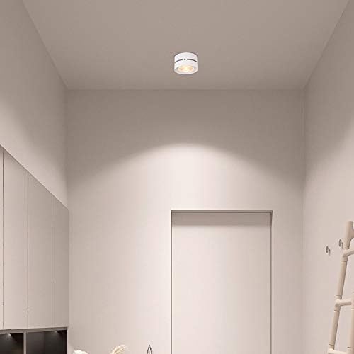 15W Foldable Color-temperature Adjustable COB LED Ceiling Downlight Spotlight Surface Mount Light Fixture Picture Wall Project White