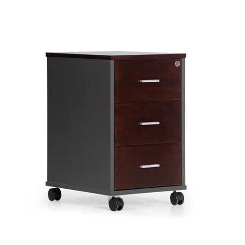 Image of Lakdi The Furniture Office Desk for Director Table Made in MDF with Laminate & Drwaers and Pedestal with Lockable CPU Space, Modern Executive Desk & CEO Desks - Openable Shutte- LDL-556