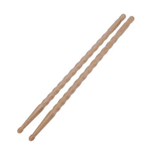 Baquetas de bambú Abaodam, diseño ergonómico, alta resistencia, para batería, 2 unidades, color caqui