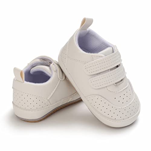 Image of E-FAK Baby Shoes Boys Girls Infant Sneakers Non-Slip Rubber Sole Toddler Crib First Walker Shoes