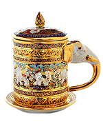Elephant Ear benjarong Mug Premium Product of Thailand