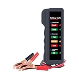 Suvnie 12V Car Battery Tester, Automotive Digital Battery Alternator Tester with LED Indication, Detector Checker to Test Battery Condition & Alternator Charging, Car Accessories