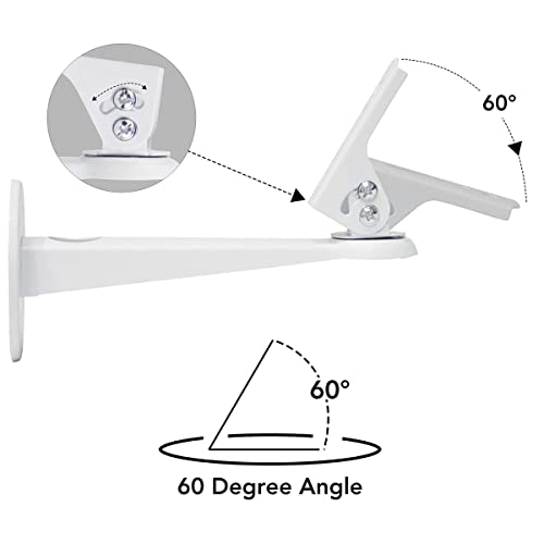 Puyreeinn Universal Cctv Security Camera Mounting, Ip Camera Bracket, Aluminum Alloy Indoor Outdoor Wall Ceiling Mount For Cctv Security Cameras/Ip Cameras/Dome Camera(2 Pack) #TOP5