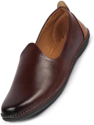 FAUSTO Men's Ethnic Slip On Stylish Stiched Jutis
