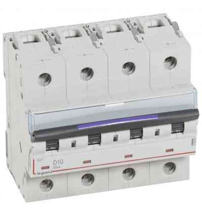 Disjoncteur DX³ 50kA - 4P 400V~ - 10A - courbe D - 6 modules