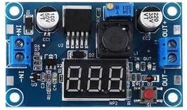 SunRobotics LM2596 DC-DC Buck Converter Adjustable Step-Down Power Supply Module with Digital Voltmeter Display