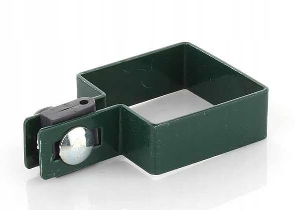 Square End Clamp Set 60x60mm for Diameter 6 mm Wire - Green Fence Clamp for Fence Posts - Attachment of Grid Rod Mats - Fence Clamps Clamp Strut Clamp Post Clamp