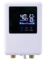 Tankless Electric Water Heater 5500W(Professional Installation is Required),110V Under Sink On Demand Instant Hot Water Heater for RV Kitchen Bathroom, White