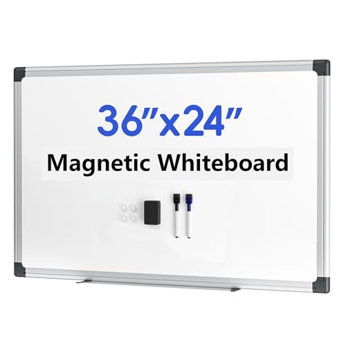 VUSIGN Magnetic Whiteboard 36x24 with Accessories