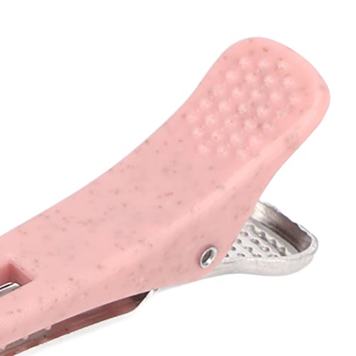 Grampo de cabelo, ergonômico e seguro, 12 peças com faixa de silicone para salão de cabeleireiro par