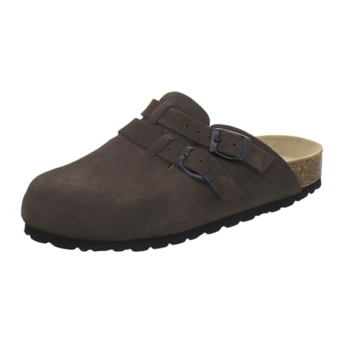 AFS-Schuhe 2902 Damen-Clogs aus Leder mit gepolstertem Fußbett (Espresso)