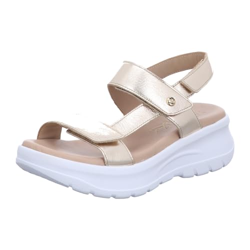 Panama Jack Sandalias Noor Shine para mujer, Oro B1, 39 EU
