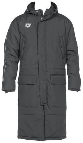 ARENA Unisex Adult Team Line Swim Parka Warm Winter Coat Waterproof Long Jacket for Men and Women Perfect for Swimmers