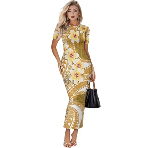 Image of Womens Short Sleeve Jamaican Flag Midi Bodycon Dress | Soft stretchy fabric,crew neck,jamaican print casual date night cocktail party, elegant chic, spring summer fall all season