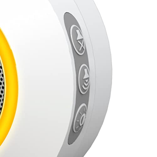 Byron DBY-23524 Funk-Türklingel-Set, Farbiger visueller Alarm, 8 Melodien & bis zu 200 m Reichweite, 4 Stufen Lautstärke, Klingeltaster, Klingel mit Batterie & Steckdosen-Klingel, Weiß