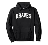 Braves Mascot Vintage Athletic Sports Name Design Pullover Hoodie