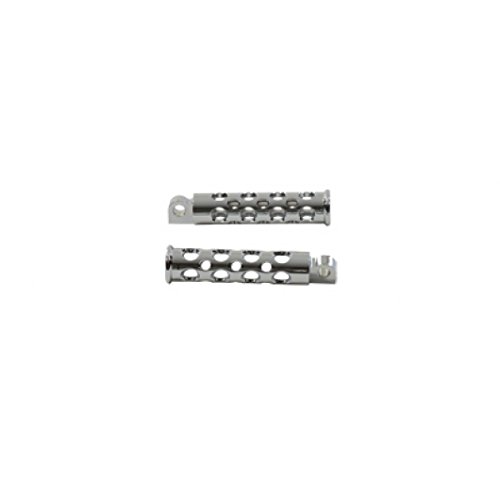V-Twin Manufacturing Chrome Hole Shot Billet Footpegs 27-0585