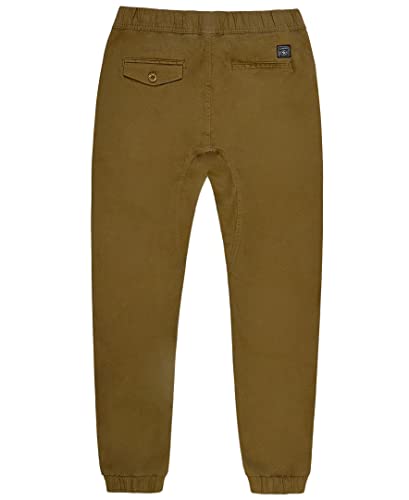 Southpole Boys' Cotton Twill Jogger Pants, Elastic Band Waist and Bottom, Age 8-183