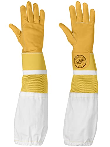 Humble Bee 115 Cowhide Beekeeping Gloves With Reinforced & Ventilated Cuffs #TOP28
