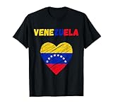 Venezuela Flag Holiday Venezuela Heart Venezuelan Flag T-Shirt