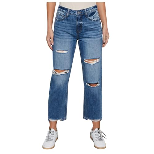 Pantalones de yoga para mujer tipo leggings de algodón deportivos estilo mezclilla denim