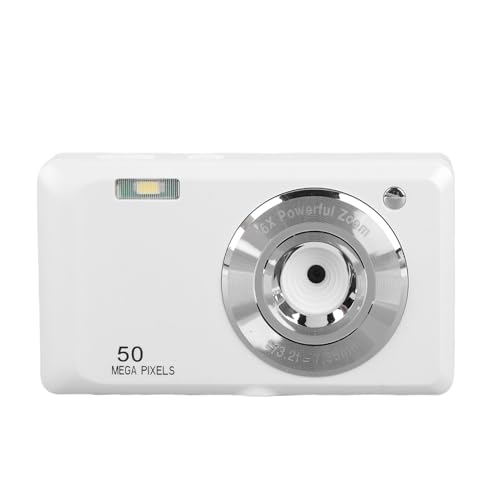 Plyisty Digital Camera, 50MP 4K Video 16x Zoom Autofocus 2.7 Inch Color Display, with Timestamp Time Lapse Slow Motion, for Home Travel Photography