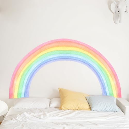 Bunte Regenbogen Wandaufkleber, Kinderzimmer Regenbogen Aufkleber,...