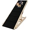Nidouillet Dog Ramp for Bed 472 Long Wooden Foldable Dog Ramp 6 Adjustable Heights from 157 to 276 with Anti Slip Rubber Mat Portable Pet Ramp for Car Bed Couch Max 200lbs