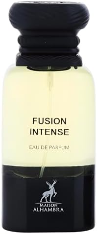Maison Alhambra Fusion Intense – Aromatic, Sweet, Woody, Leather – Eau de Parfum Spray Long-Lasting Fragrance for Unisex, 2.7 Ounce / 80 ml