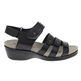 Propét Women's Ainsley Sandals Comfort Footbed Black 8 M US
