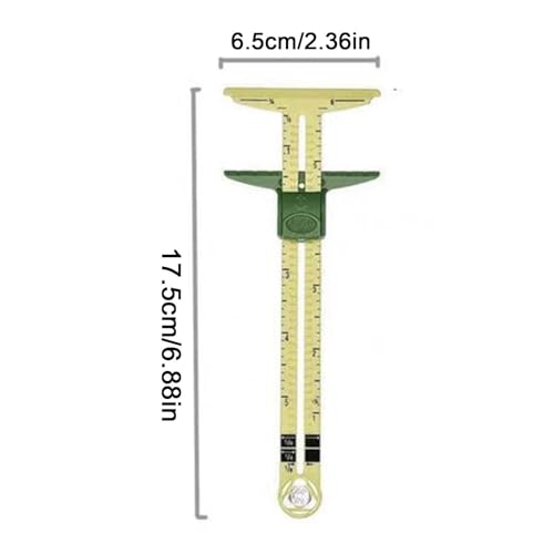 Miniatura 5 de Medidor Deslizante De Costura, Herramienta De Costura 5 En 1, Regla De Acolchado De Tela, Calibre T, Calibre T Para Manualidades Mejoradas
