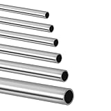 Tynulox 304 Stainless Steel Tube, 3-12.5mm OD, 0.5-1mm Wall, 305mm Length, Silver, Pack of 6