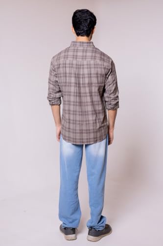 Image of Men's Regular Fit Reversible Checkered Shirt
