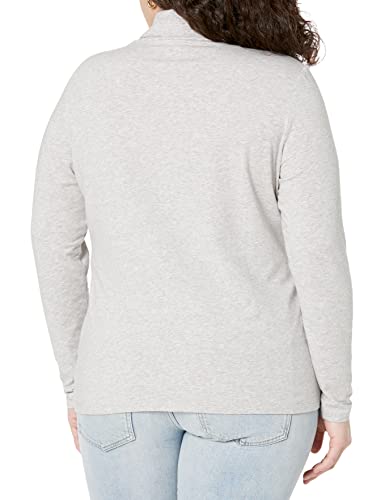 Amazon Essentials Women's Long-Sleeve Turtleneck (Available in Plus Size), Grey Heather, Large2