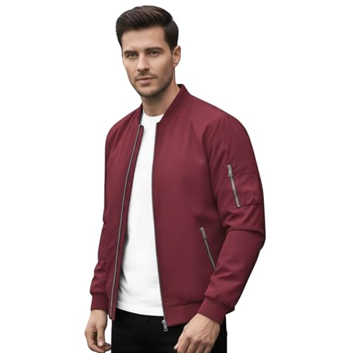 Image of MIA FASHION Jacket for Men Winter Wear Full Sleeves Jacket | Zipper Lightweight Jacket | Casual Bomber Regular Fit