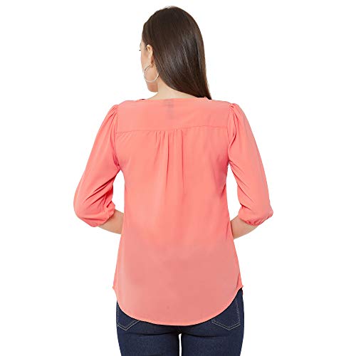Image of GO-4 IT Women's Top with Cutwork Embroidery in Neck