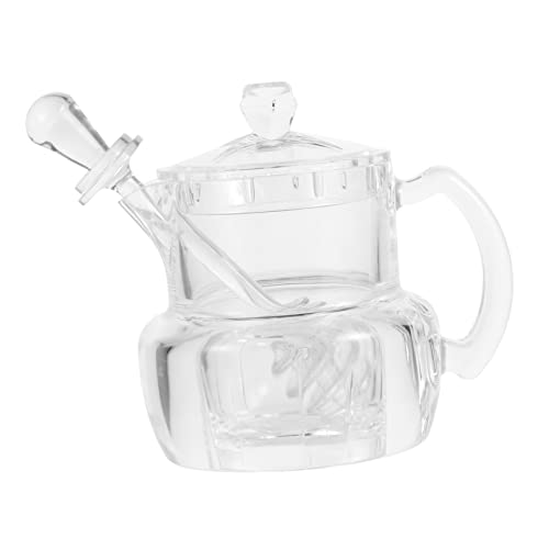 OFFSCH Honey Jar Honey Party Favor Acrylic Syrup Pot Dipper Kitchen Gadget Honey Pot Pot