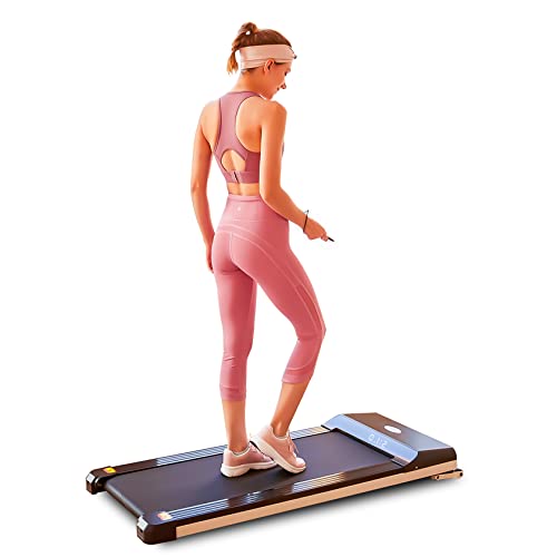 Image of Folding Treadmill Foldable Walking Pad Ultra Slim Smart Jogging Running Machine Gym Device with Dual LED Display & Remote Control for Home Office Under Desk