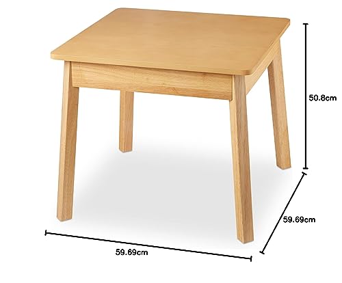 Table carrée Melissa & Doug en bois meuble robuste pour enfants