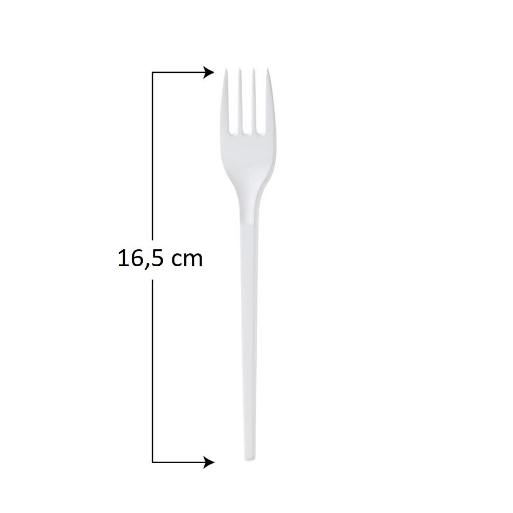 100 Cucchiai Riutilizzabili Bianchi - Lunghezza 16.5 Cm, Resistenza Fino A 70°C, Ideali Per Feste E Picnic - Foto 10