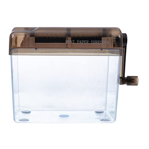 Lurrose trituradora de Papel cortadora de Papel a4 cortadora de Documentos en Papel a4 Mini trituradora - Trituradora Manual Cortador de Papel trituradora Manual de Papel a4 AbS Black
