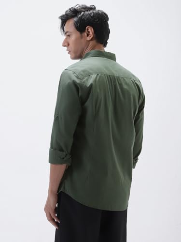 Image of Urbano Fashion Men's Cotton Full Sleeve Regular Fit Casual Solid Shirt