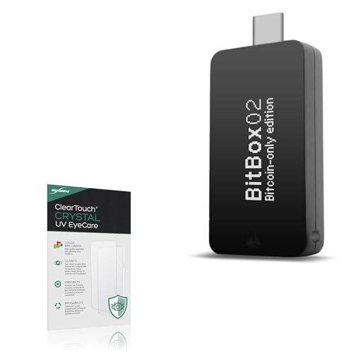 BoxWave Screen Protector Compatible With BitBox BitBox02 - ClearTouch Crystal Anti-UV EyeCare (2-Pack), Filters out Harmful Blue Light Reduce Fatigue