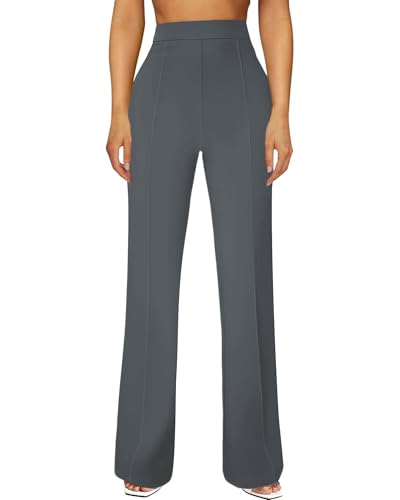JEKAOYI Womens Straight Leg Dress Work Pants High Waist Stretchy Business Casual Pants Office...