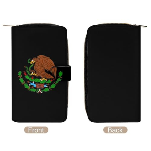 Mexican Flag Symbol Long Wallet for Women Men Purses Coin Pouch Credit Card Holder Organizer3