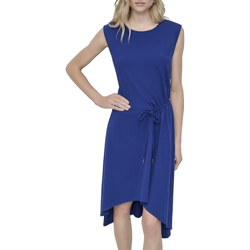 Robe courte DKNY bleu cosmique pour vos soirées et journées de bureau