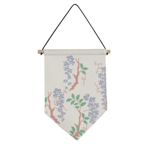 Drapeau culture japonaise violet en toile de qualité supérieure