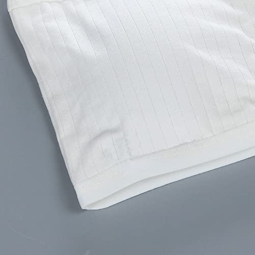 Girls Bandeau Bras, 4PCS/Set Cotton Soft Breathable Stretchy Seamless Strapless Bandeau with Removable Pads3